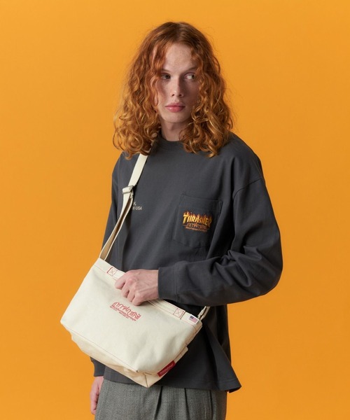 Manhattan Portage(マンハッタンポーテージ)の「Manhattan Portage/マンハッタンポーテージ ショルダーバック PINE STREET CANVAS LITE 25 MP2414CVL25(ショルダーバッグ・メンズ・ベージュ系その他/ベージュ系その他2・FREE)」の7枚目の写真