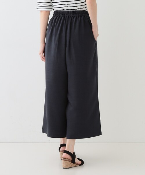 DRESKIP（ドレスキップ）の「【洗える/S-LL/アイロン掛けが楽】低身長さんにもおすすめ 麻調ガウチョパンツ（その他パンツ・レディース・オリーブ/ネイビー/ベージュ・04/03/02/01）」の13枚目の写真