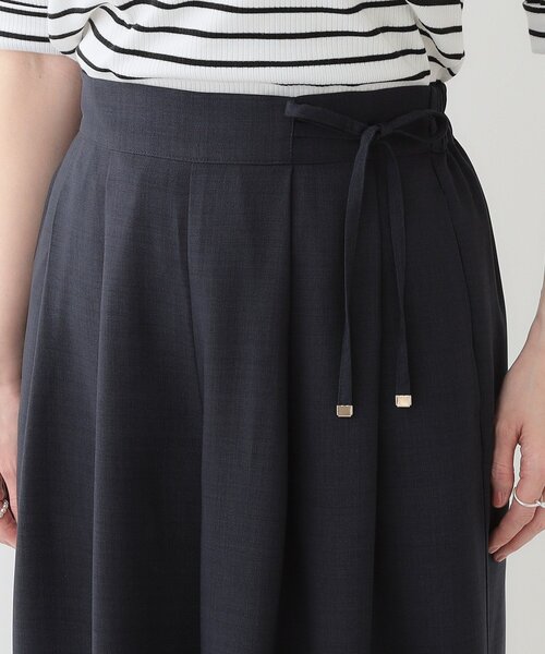 DRESKIP（ドレスキップ）の「【洗える/S-LL/アイロン掛けが楽】低身長さんにもおすすめ 麻調ガウチョパンツ（その他パンツ・レディース・オリーブ/ネイビー/ベージュ・04/03/02/01）」の19枚目の写真