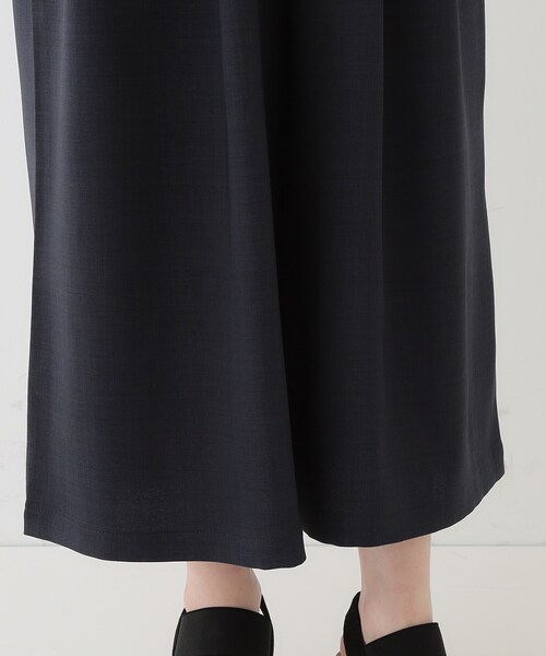 DRESKIP（ドレスキップ）の「【洗える/S-LL/アイロン掛けが楽】低身長さんにもおすすめ 麻調ガウチョパンツ（その他パンツ・レディース・オリーブ/ネイビー/ベージュ・04/03/02/01）」の22枚目の写真