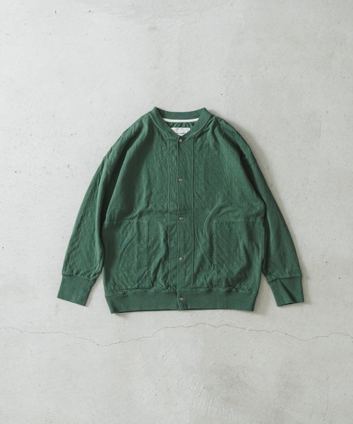 quadro(クオドロ)の「C/NyキルトJQブルゾン(Tシャツ/カットソー・レディース・オフホワイト/グレイッシュベージュ/ダークネイビー/チャコール/ベージュ/グリーン・FREE)」の5枚目の写真