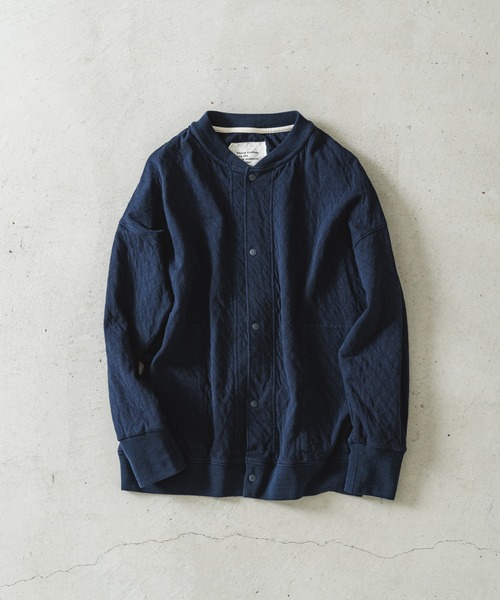 quadro(クオドロ)の「C/NyキルトJQブルゾン(Tシャツ/カットソー・レディース・オフホワイト/グレイッシュベージュ/ダークネイビー/チャコール/ベージュ/グリーン・FREE)」の6枚目の写真
