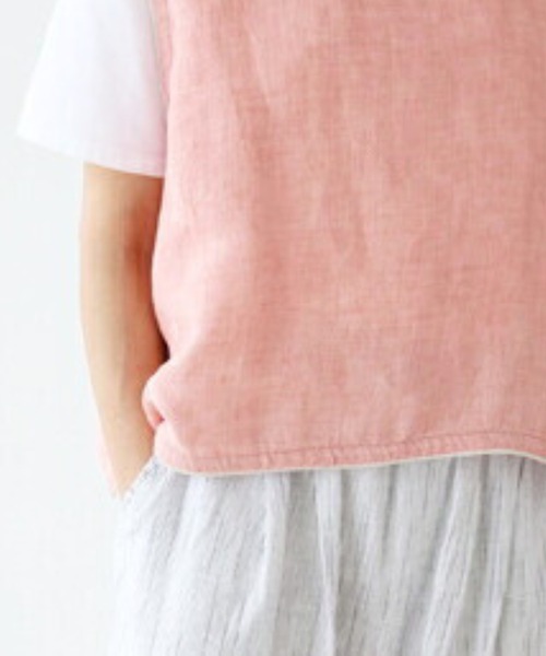 sanpo kuschel(サンポクシェル)の「コーデ彩りベスト(ベスト・レディース・ピンク・FREE)」の11枚目の写真