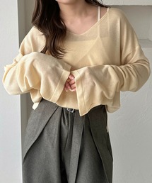 【apres jour clair】オーバーサイズラメシアーニット