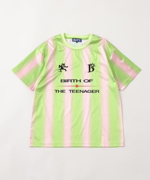 BOTT（ボット）の「BoTT / ボット Gradient Soccer Shirt（Tシャツ/カットソー・メンズ・ブラック/グリーン系その他・LARGE/MEDIUM）」の15枚目の写真