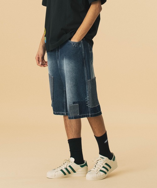 XLARGE(エクストララージ)の「CUSTOM DENIM SHORT PANTS(その他パンツ・メンズ・ブラック/インディゴブルー・36inch/34inch/32inch/30inch)」の1枚目の写真