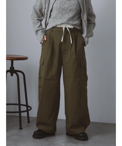 ehka sopo(エヘカソポ)の「ダブルウエストカーゴパンツ(その他パンツ・レディース・カーキ/モカ/ベージュ・F)」の3枚目の写真