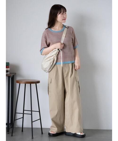 ehka sopo(エヘカソポ)の「ダブルウエストカーゴパンツ(その他パンツ・レディース・カーキ/モカ/ベージュ・F)」の8枚目の写真