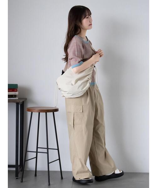 ehka sopo(エヘカソポ)の「ダブルウエストカーゴパンツ(その他パンツ・レディース・カーキ/モカ/ベージュ・F)」の10枚目の写真