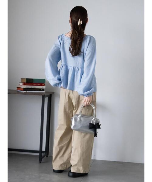 ehka sopo(エヘカソポ)の「ダブルウエストカーゴパンツ(その他パンツ・レディース・カーキ/モカ/ベージュ・F)」の15枚目の写真