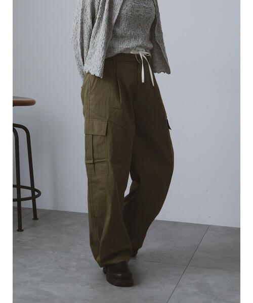 ehka sopo(エヘカソポ)の「ダブルウエストカーゴパンツ(その他パンツ・レディース・カーキ/モカ/ベージュ・F)」の18枚目の写真