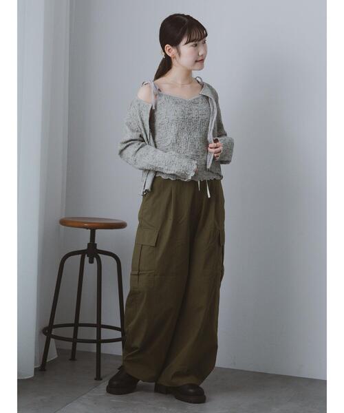 ehka sopo(エヘカソポ)の「ダブルウエストカーゴパンツ(その他パンツ・レディース・カーキ/モカ/ベージュ・F)」の20枚目の写真