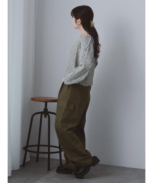 ehka sopo(エヘカソポ)の「ダブルウエストカーゴパンツ(その他パンツ・レディース・カーキ/モカ/ベージュ・F)」の22枚目の写真