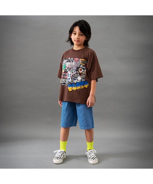 BREEZE（ブリーズ）の「【リンク/ジュニア対応】【B NEW JACK】10柄ストリート半袖Tシャツ_90～160cm展開（Tシャツ/カットソー・キッズ・ブラウン/グリーン/サーモンピンク/ホワイト/イエロー/ブラック/ブルー/グレー/オフホワイト/ターコイズブルー・90/100/110/120/130/140/150/160）」の14枚目の写真