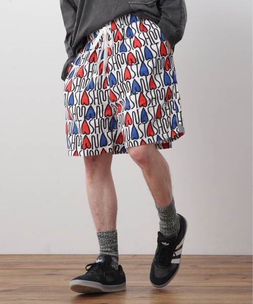 MANASTASH(マナスタッシュ)の「MANASTASH/マナスタッシュ/GAUZE MANALOHA SHORT(その他パンツ・メンズ・ブラック/レッド/オレンジ・S/M/L/XL)」の3枚目の写真