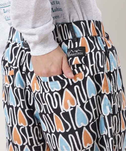MANASTASH(マナスタッシュ)の「MANASTASH/マナスタッシュ/GAUZE MANALOHA SHORT(その他パンツ・メンズ・ブラック/レッド/オレンジ・S/M/L/XL)」の11枚目の写真