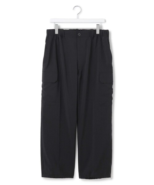 J.PRESS YORK STREET(ジェイプレスヨークストリート)の「【UNISEX】リネンライクイージー カーゴパンツ(その他パンツ・メンズ・ブラック系/ブラウン系/ライトグレー系・LARGE/MEDIUM/SMALL)」の2枚目の写真