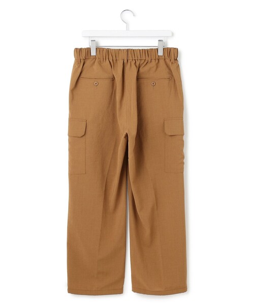 J.PRESS YORK STREET(ジェイプレスヨークストリート)の「【UNISEX】リネンライクイージー カーゴパンツ(その他パンツ・メンズ・ブラック系/ブラウン系/ライトグレー系・LARGE/MEDIUM/SMALL)」の4枚目の写真
