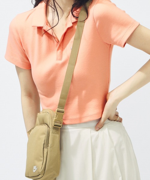 NIKE（ナイキ）の「ナイキ NIKE ナイキ  NSW エッセンシャル S/S ポロ（ポロシャツ・レディース・ブルー/オフホワイト/ライラック/ブラック/テラコッタ・S/M/L）」の4枚目の写真