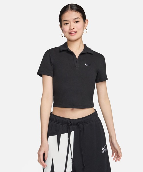 NIKE（ナイキ）の「ナイキ NIKE ナイキ  NSW エッセンシャル S/S ポロ（ポロシャツ・レディース・ブルー/オフホワイト/ライラック/ブラック/テラコッタ・S/M/L）」の3枚目の写真