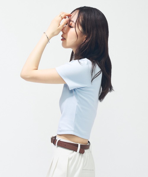 NIKE（ナイキ）の「ナイキ NIKE ナイキ  NSW エッセンシャル S/S ポロ（ポロシャツ・レディース・ブルー/オフホワイト/ライラック/ブラック/テラコッタ・S/M/L）」の7枚目の写真