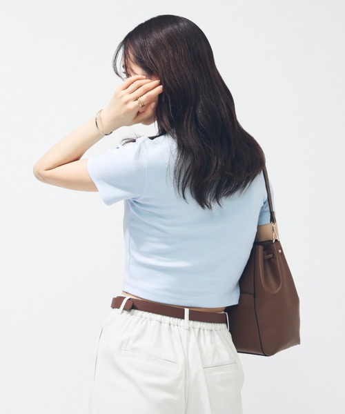 NIKE（ナイキ）の「ナイキ NIKE ナイキ  NSW エッセンシャル S/S ポロ（ポロシャツ・レディース・ブルー/オフホワイト/ライラック/ブラック/テラコッタ・S/M/L）」の8枚目の写真