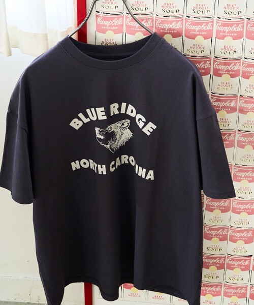 FREAK'S STORE(フリークスストア)の「限定展開 アニマル カレッジ 半袖 Tシャツ(Tシャツ/カットソー・レディース・スミクロ/オレンジ/ネイビー/ライトグレー/ブラック/ライトベージュ/オフホワイト/ナチュラル・フリ-)」の20枚目の写真