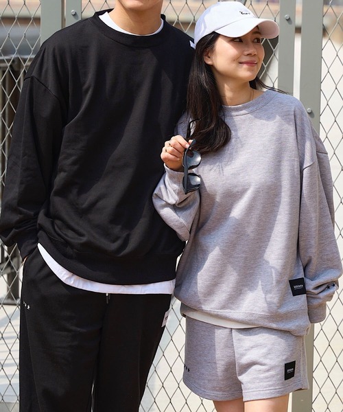 ATHLETA（アスレタ）の「［ athleta ］ビッグシルエットスウェットトップス（スウェット・レディース・ブラック/杢グレー・L/M）」の17枚目の写真