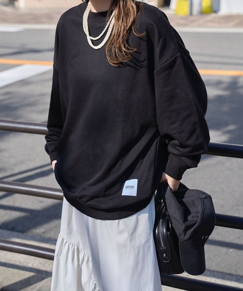 【新品】T.japan スウェットtops ブラック ノースフェイス ロックステディクルー THE NORTH FACE クルーネック