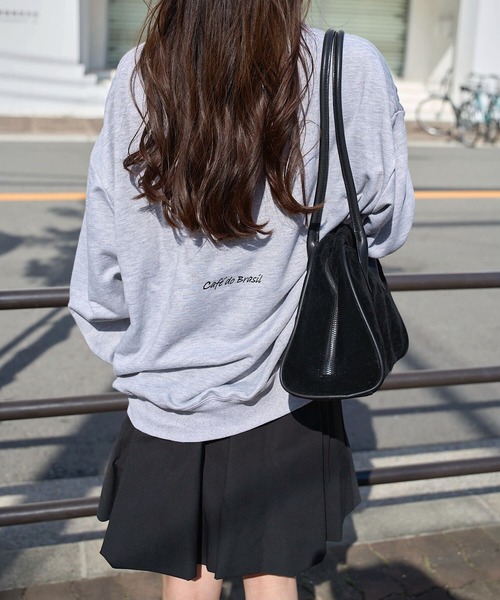 ATHLETA（アスレタ）の「［ athleta ］ビッグシルエットスウェットトップス（スウェット・レディース・ブラック/杢グレー・L/M）」の9枚目の写真
