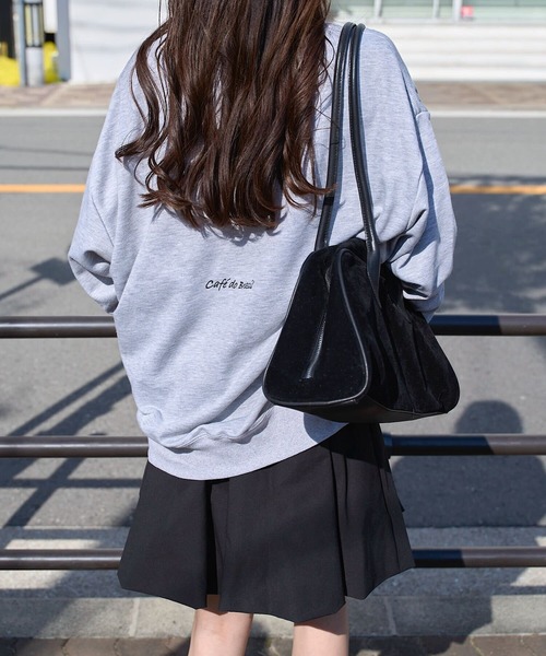 ATHLETA（アスレタ）の「［ athleta ］ビッグシルエットスウェットトップス（スウェット・レディース・ブラック/杢グレー・L/M）」の10枚目の写真