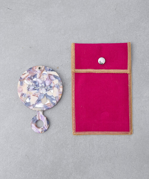 BIRTHDAY BAR（バースデイバー）の「ミックスカラーコンパクトミラー（手鏡/メイクミラー・レディース・パープル/オレンジ/グリーン・0）」の2枚目の写真