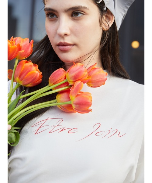 etre loin（エトルワン）の「Logo T-shirt dress（Tシャツ/カットソー・レディース・グレー/ブラック/ホワイト・M）」の4枚目の写真