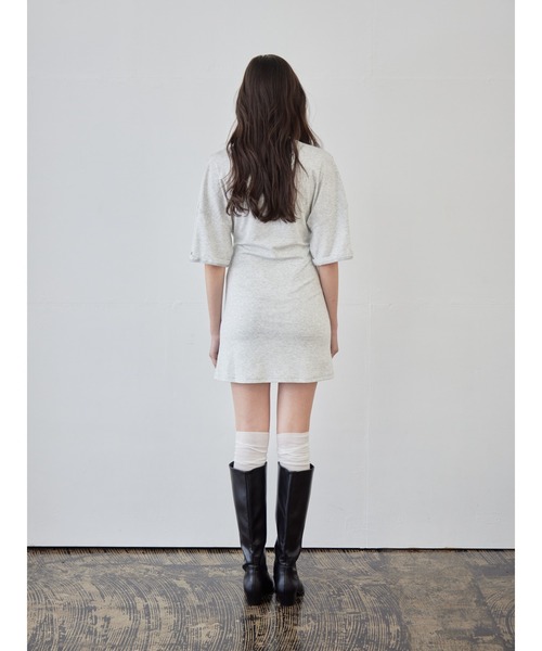 etre loin（エトルワン）の「Logo T-shirt dress（Tシャツ/カットソー・レディース・グレー/ブラック/ホワイト・M）」の13枚目の写真