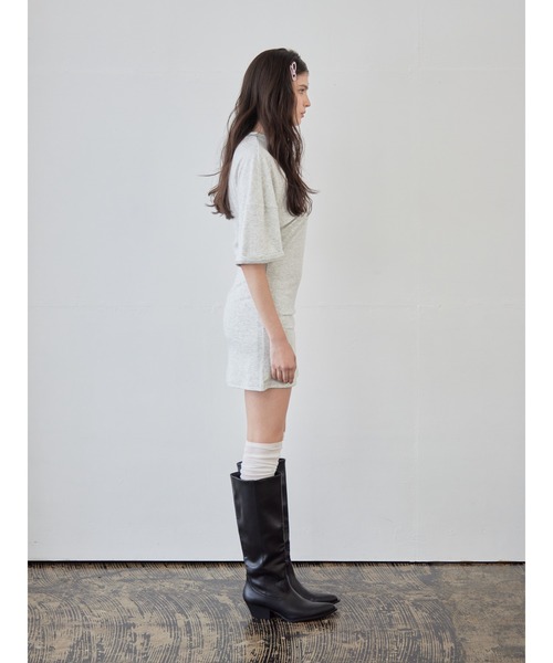 etre loin（エトルワン）の「Logo T-shirt dress（Tシャツ/カットソー・レディース・グレー/ブラック/ホワイト・M）」の14枚目の写真