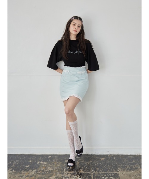 etre loin（エトルワン）の「Logo T-shirt dress（Tシャツ/カットソー・レディース・グレー/ブラック/ホワイト・M）」の21枚目の写真