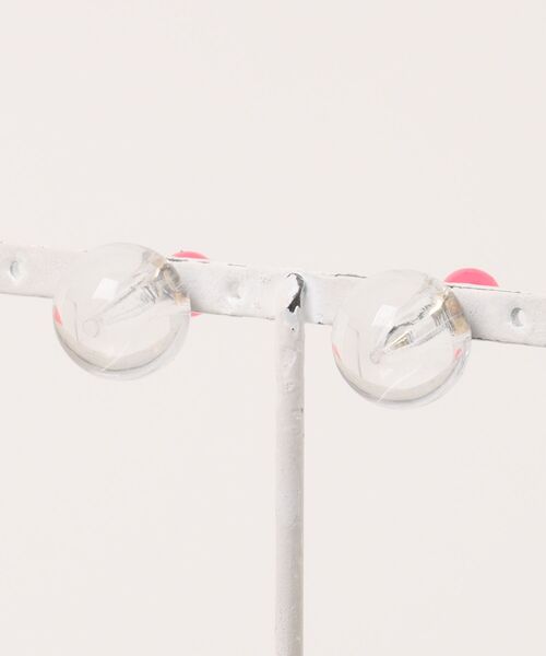 Three Four Time（ｽﾘｰﾌｫｰﾀｲﾑ）の「ネオンカラー×クリアボールキャッチピアス（ピアス（両耳用）・レディース・グリーン/ピンク/イエロー・FREE）」の15枚目の写真