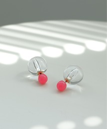 Three Four Time | ネオンカラー×クリアボールキャッチピアス(ピアス（両耳用）)