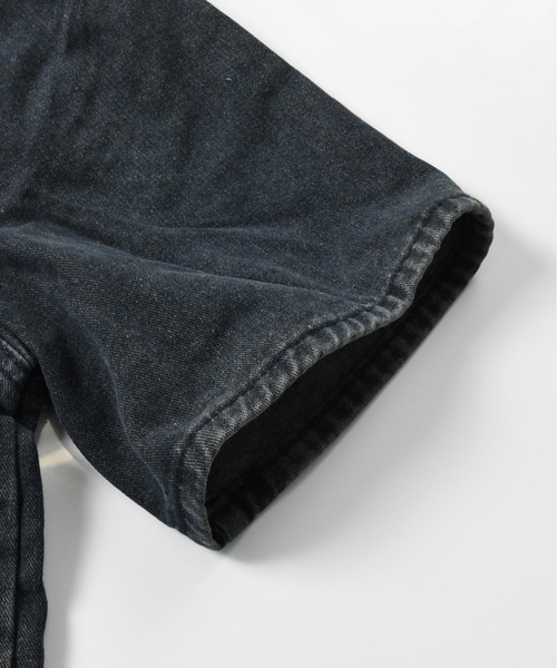 neos(ネオス)の「【neos】ルーズシルエット ヴィンテージライク ワンポイント ハーフスリーブ デニム シャツ(シャツ/ブラウス・メンズ・ブラック/ブルー・MEDIUM/X-LARGE/LARGE)」の22枚目の写真