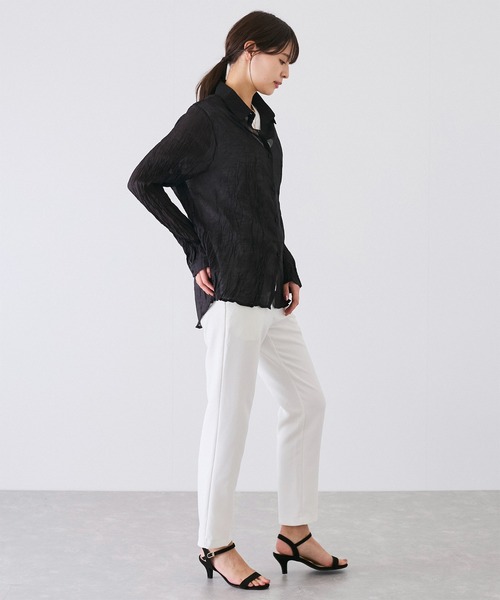 Jayro（ジャイロ）の「ワッシャー加工シャツ（シャツ/ブラウス・レディース・イエロー/ホワイト/ライトグリーン/ブラック/サックスブルー/ピンク系その他・FREE）」の11枚目の写真