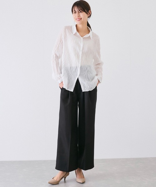 Jayro（ジャイロ）の「ワッシャー加工シャツ（シャツ/ブラウス・レディース・イエロー/ホワイト/ライトグリーン/ブラック/サックスブルー/ピンク系その他・FREE）」の22枚目の写真