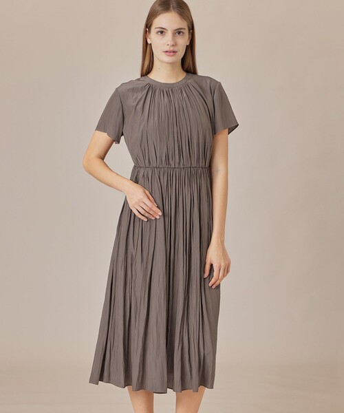 MACKINTOSH LONDON(マッキントッシュ ロンドン)の「【WEB・一部店舗限定】メモリータンブラーワンピース(ワンピース・レディース・グレー系その他2/ライトブルー・40/38)」の2枚目の写真