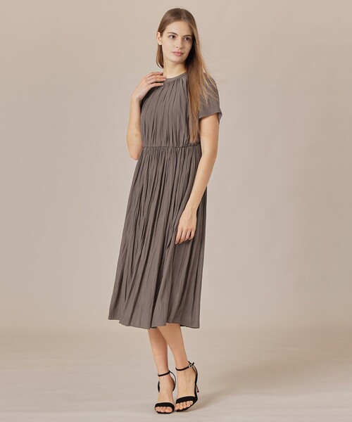 MACKINTOSH LONDON(マッキントッシュ ロンドン)の「【WEB・一部店舗限定】メモリータンブラーワンピース(ワンピース・レディース・グレー系その他2/ライトブルー・40/38)」の3枚目の写真