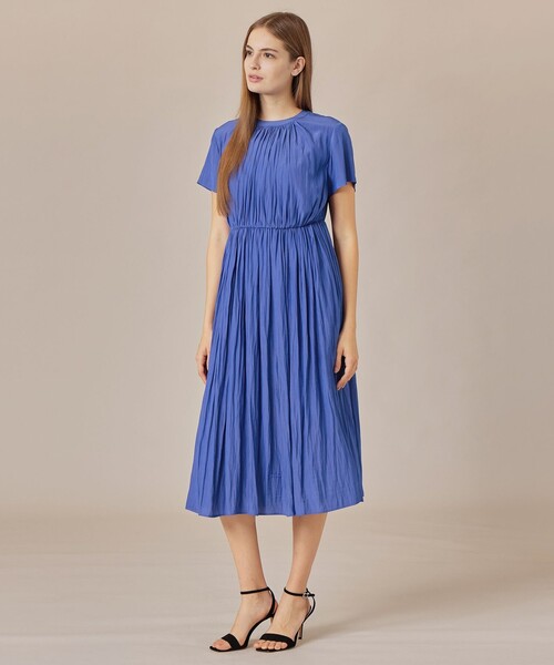 MACKINTOSH LONDON(マッキントッシュ ロンドン)の「【WEB・一部店舗限定】メモリータンブラーワンピース(ワンピース・レディース・グレー系その他2/ライトブルー・40/38)」の4枚目の写真