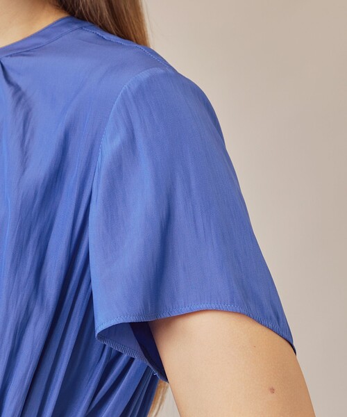 MACKINTOSH LONDON(マッキントッシュ ロンドン)の「【WEB・一部店舗限定】メモリータンブラーワンピース(ワンピース・レディース・グレー系その他2/ライトブルー・40/38)」の8枚目の写真