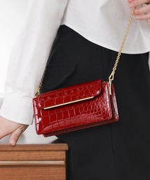 HALEINE（アレンヌ）の「[HALEINE]クロコダイル お財布&スマホ ショルダーバッグ（財布）」