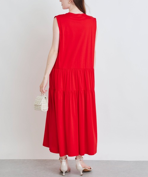 PICCIN（ピッチン）の「ノースリーブティアードカットワンピース（ワンピース・レディース・ブラック/ブルー/レッド/モスグリーン・M）」の15枚目の写真