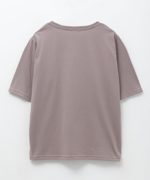 NAVY（ネイビー）の「NAVY ロゴ刺繍Tシャツ（Tシャツ/カットソー・レディース・ブラック/オリーブ/モカ・M/L）」の8枚目の写真