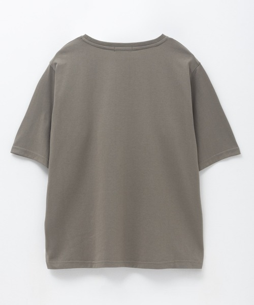 NAVY（ネイビー）の「NAVY ロゴ刺繍Tシャツ（Tシャツ/カットソー・レディース・ブラック/オリーブ/モカ・M/L）」の10枚目の写真