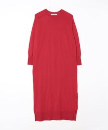 【新品】chambre de charme レッドワンピース 高級感 レトロ 新品】chambre de charme レッドワンピース 高級感 レトロ